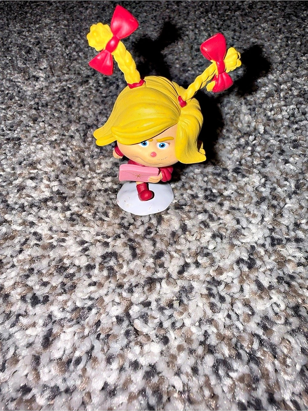 Dr. Seuss The Grinch Collectible Figurine - Cindy Lou Who Yellow & Pink Doll